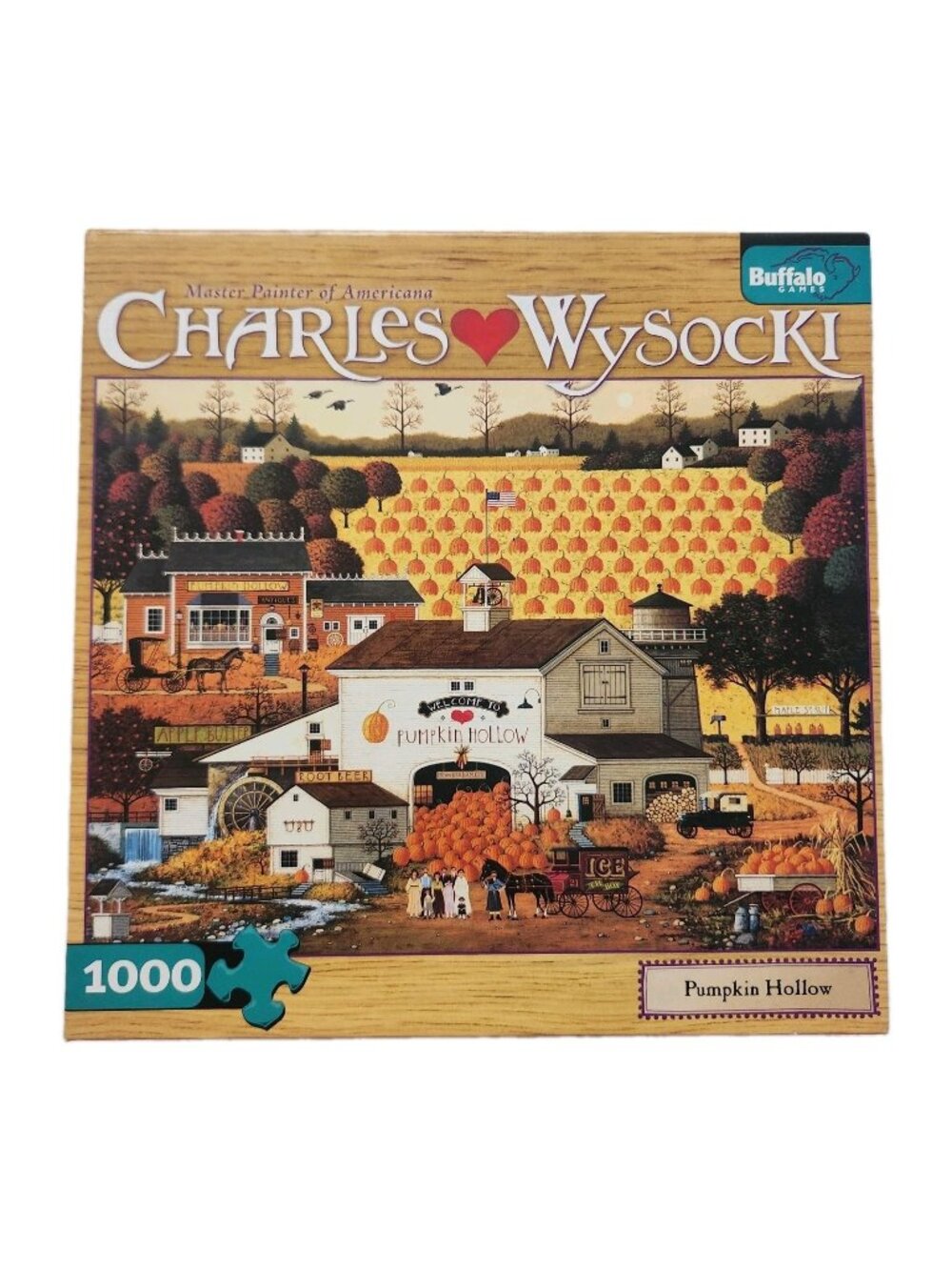 Charles Wysocki Buffalo Games Jigsaw Puzzle Pumpkin Hollow 1000 Pieces